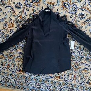 Black ROI shirt long sleeve 95% silk